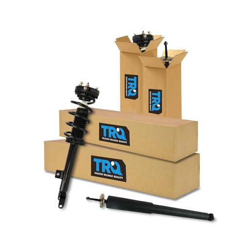 Image of TRQ Front and Rear Complete Strut Assembly & Shock Absorber Kit Complete Strut & Coil Spring Assembly Compatible with 2012-2022 Chrysler 300 Dodge Challenger 2011-2022 Charger