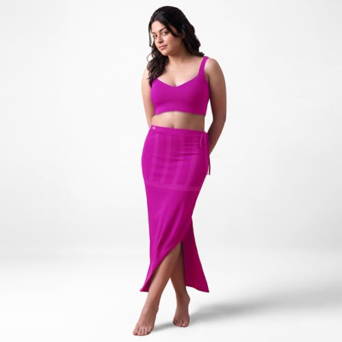 Image of dermawear Women Blended Fabric Saree Shapewear Petticoat (SS-406)