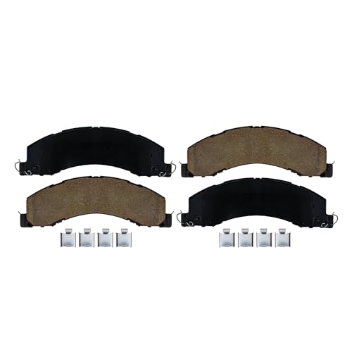 Image of Detroit Axle - Brake Pads for 2008-2020 Dodge Ram 4500 5500 Ceramic Brake Pads 2009 2010 2011 2012 2013 2014 2015 2016 2017 2018 2019 Front or Rear Replacement