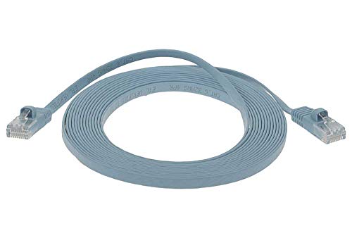 20 ft Cat 6 Unshielded (UTP) Flat Ethernet Network Cable - Blue