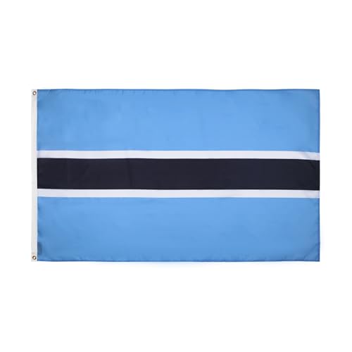 AZ FLAG - Drapeau Botswana - 90x60 cm - Drapeau Botswanais 100% Polyester Avec Oeillets Métalliques Intégrés - Pavillon 50 g