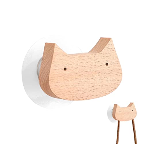 Youding Ganchos de pared con forma de animal de dibujos animados, colgador de pared resistente para abrigos, bufandas, bolsos, toallas, ropa, sombreros y más
