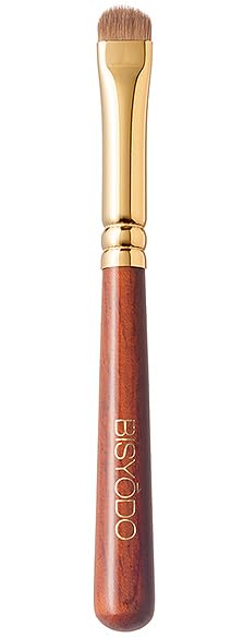 BISYODO Short Series Shadow Liner Brush - Round Flat Type, Brown
