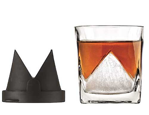 Godinger Whiskey Glass Gift Set, Whiskey Glasses And Silicone Ice Mold, Whiskey Glacier, Old Fashioned Whiskey Glass Tumbler And Ice Form Wedge, Glass Cups, Whiskey Drinking Glasses, Gifts For Men #TOP5