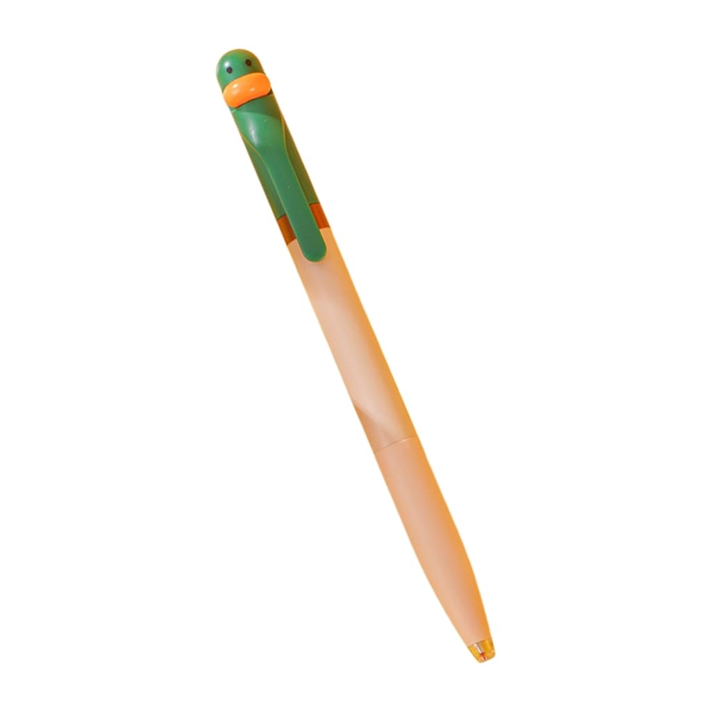 GMBYLBY Cartoon Duck Gel Pen 0.5MM Tip Twist To Open Close Quick Dry Journaling For Writing Noting