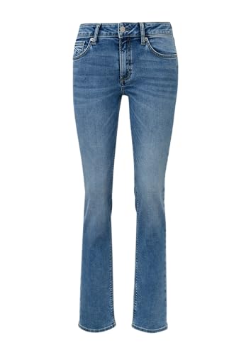 QS Jeans Catie/Slim Fit/Mid Rise/Straight Leg blau 40/30
