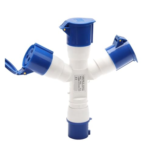 Prise industrielle résolvant le manque de connexions de chantier 3x32A IP44 1023-3