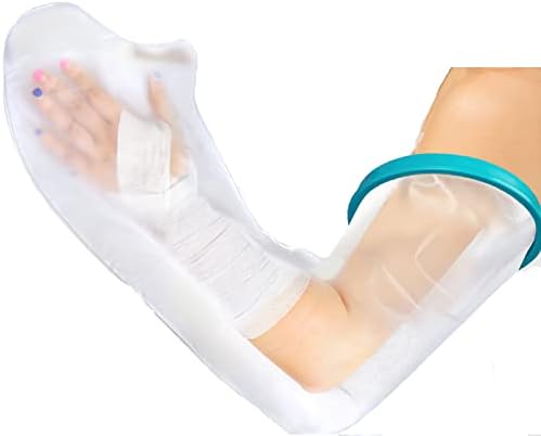 VESKIMER Waterproof Cast Cover for Shower Arm Long Full Watertight Seal Protector to Keep Wound & Bandages Dry - Reusable Cast Protector, Cast Bag, Cast Sleeve