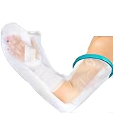 VESKIMER Waterproof Cast Cover for Shower Arm Long Full Watertight Seal Protector to Keep Wound & Ba