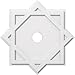Ekena Millwork CMP22AL-03000 Axel Architectural Grade PVC Contemporary Urethane Ceiling Medallions 22"OD x 3"ID x 12 1/4"C x 1"P