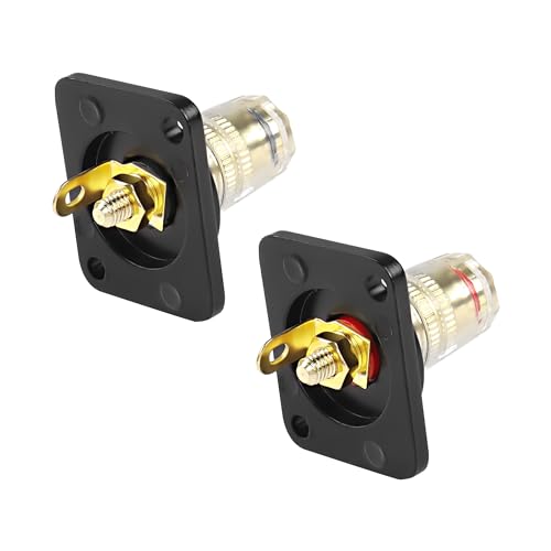 Terminal de caja de altavoz D-Type 4mm conector banana miniatura 1