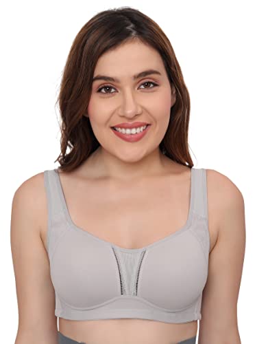 Image of PLUMBURY Nylon Blend Full Support Minimizer Everyday Bra For Women Full Coverage | Wireless| Padded With Seamless Soft Cups