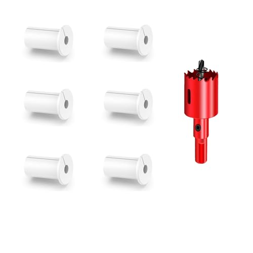 TuTuYa 6PCS 3/4 Inch Wall Grommets White Cable Grommet for Starlink Wall Cable, Silicone Cable Wall Pass, Anti-Slip Wall Grommets for Starlink Cables, with 1 3/4 Inch Hole Saw