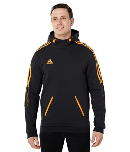 adidas Tiro '21 Winterized Hoodie Black/Solar Gold MD at Amazon