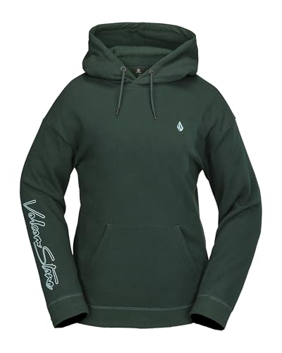 Volcom Essential Hooded Snowboard Riding Fleece Hoodie Sweatshirt à Capuche, Scarab S5, Medium Femme