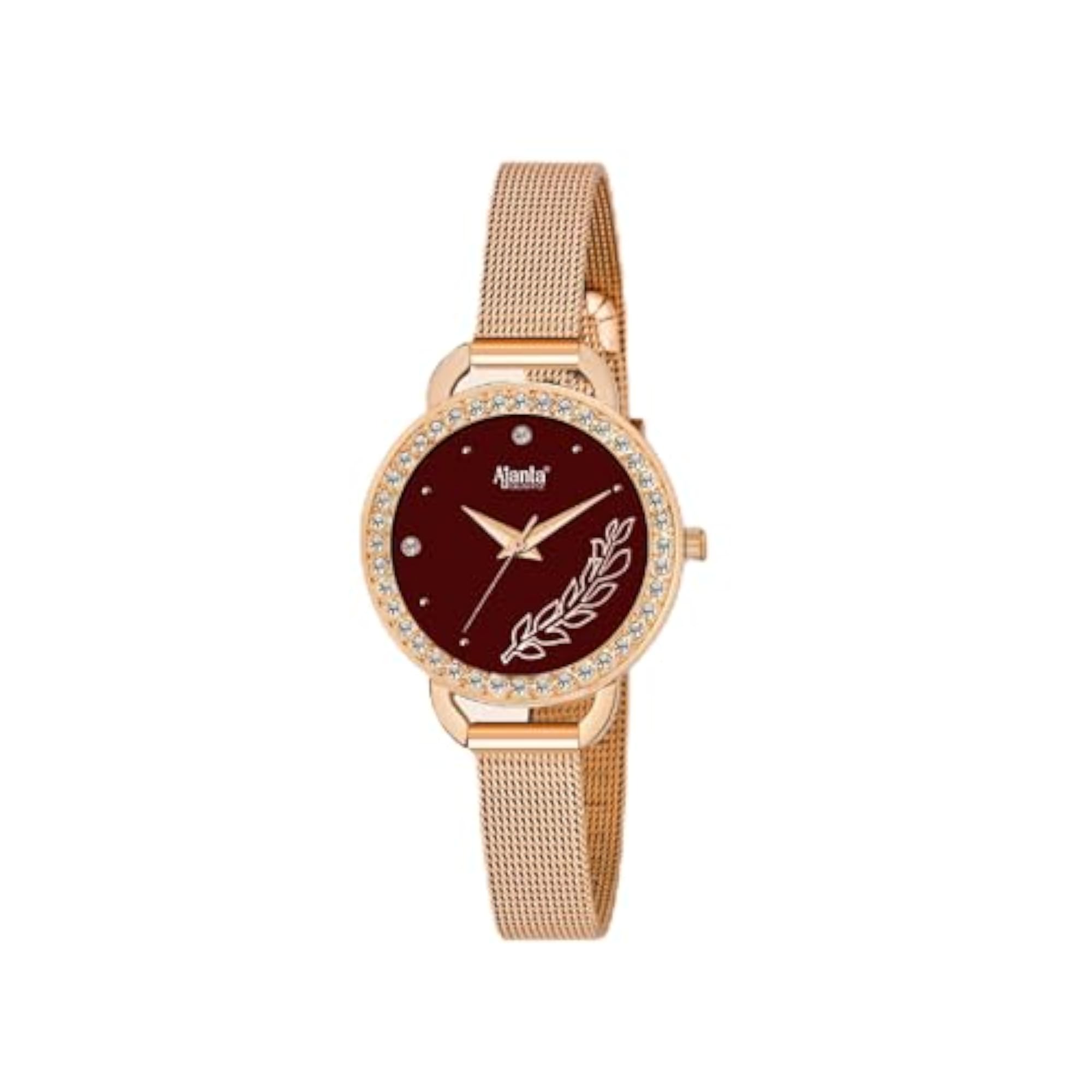 Women's Diamond Studded Dial Elegant Analog Watch