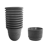 Blumentopf im zeitlosen Design und in den Farben Anthrazit, Terrakotta und Weiß erhältlich