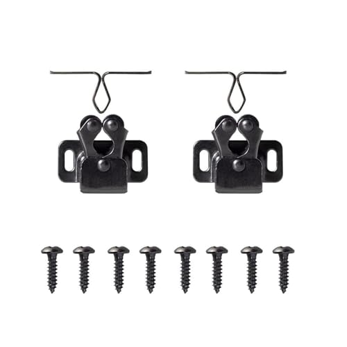 �Ƌ�p�h�A�X�g�b�p�[ �A���e�B�[�N���F �H��I�L���r�l�b�g�h�A���[���[���b�` �c�C���_�u���L���b�` �X�g���C�J�[�ƃl�W�t��(Black Nickel 2pcs)