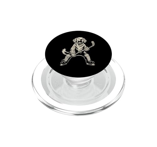PopGrip pour MagSafe Golden Retriever Hockey idéal pour regarder vos matchs sur smartphone