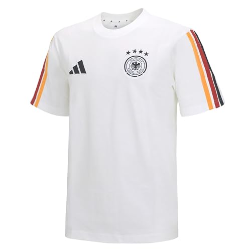 T-shirt DFB DNA Adidas noir en coton pour supporter de l'équipe de football d'Allemagne