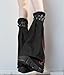 HeiBai Xiong Goth Flared Leg Warmers for Women Punk Rock Long Buckle Zipper Y2k Harajuku Rave Japanese Alt Hippie Ice Skating Grunge Emo Gothic Flare Fashion Legwarmers, Black and Red