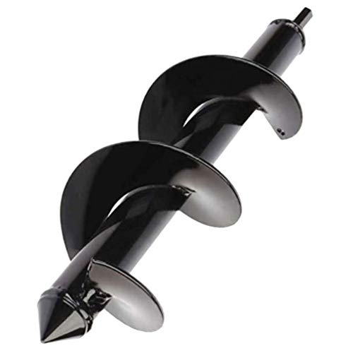 Broca helicoidal de aço carbono para jardim e plantas, bulbo de flor helicoidal, furadeira espiral,