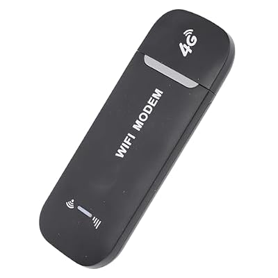 Pomya Travel 4G LTE Router | Portable WiFi Hotspot Modem, USB Interface, for 8 Devices, 150Mbps Speed (Black)