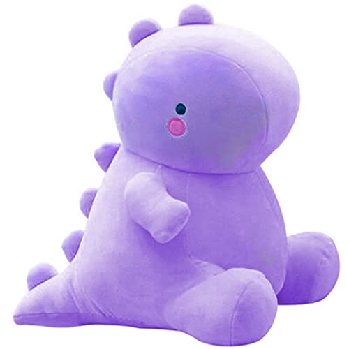 Image of Cute Dinosaur Plush Toys, Fat Dinosaur Stuffed Animals Toys Dolls, Soft Plush Stuffed Dino Plushie, Birthday Gifts for Kids Girl Boys (Purple 20 CM)
