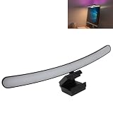 Plyisty Gebogene -Lichtleiste, Asymmetrisches Lichtquellenauge, Dimmbare Monitorlampe mit Typ-C-Schnittstelle, für Gebogene Bildschirme