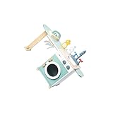 [Améliore la motricité fine] : La machine à laver jouet offre un effet réaliste, permet d'acquérir des connaissances de base sur le lavage et de jouer avec ses amis