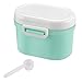 Portable Formula Dispenser with Scoop by Accmor, BPA Free Milk Powder Container, Food Storage, Candy Fruit Box, Snack Containers, for Infant Toddler Children Travel (Green)