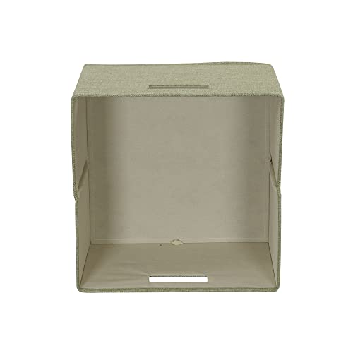 Household Essentials Fabric Storage Bins 2 Piece Set, Strong Poly-Woven Fabric, Sturdy Chipboard Sides #TOP5