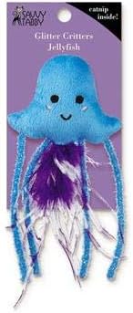 SAVVY TABBY Glitter Critters Cat Toy - Jellyfish