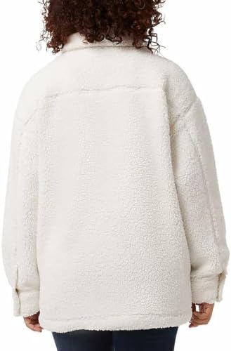 32 Degrees Women's Cozy Fleece Shirt Jacket Oversized4
