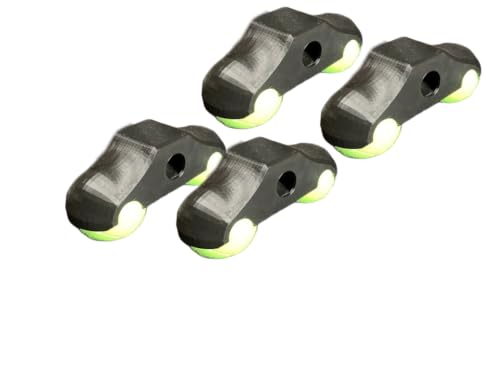 Rocker Plate Pieds zech3D pour Zwift Hub One | Kit 4 Pieds et Balles de Tennis