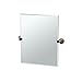 Gatco 4920SM Marina Small Rectangle Mirror, Bronze