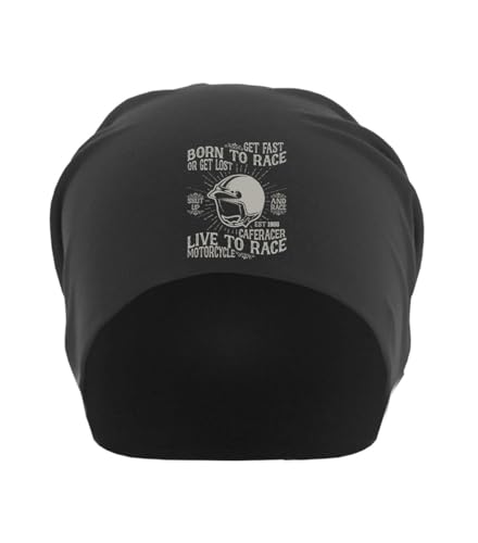 Bonnet souple contre le vent Born to Race en coton fin pour casque moto
