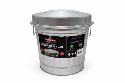 Behrens 6 Gallon Galvanized Trash Can