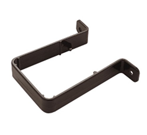 Black Square Guttering and Downpipe - Gutter and Pipe Fittings - Pipe Clip x 5