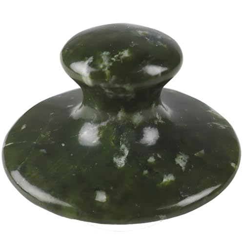 Rodillo y herramienta de masaje de jade relajante, masaje corporal completo y facial, jade verde, suave y ergonómico