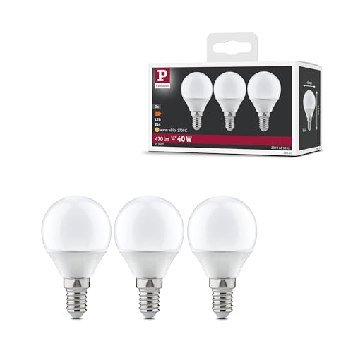 Paulmann 28537 LED, Pack de 3 bombillas Gota, 5,5W, E14, 230V, 2700K