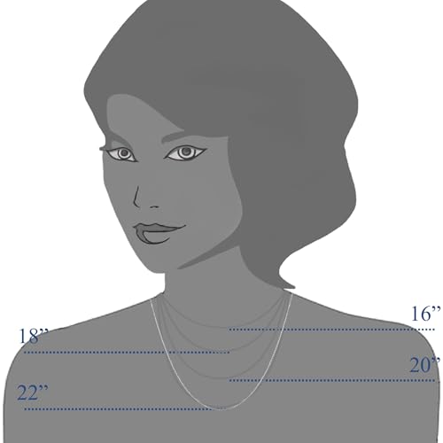 14k White Real Gold Adjustable Box Link Chain Necklace, 0.7mm, 22"3