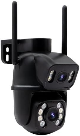 Câmera IP Sem Fio de Segurança Externa HD 3MP, Câmera de Visão No...