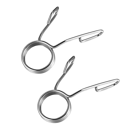 BRIGHTFUFU Steel Material Barbell Spring Clip Collar Fit for 50mm Barbell Dumbbell Bar Clamp