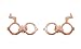 Harry Potter & Deathly Hallows Stud Earrings In 14K Rose Gold Over Sterling Silver