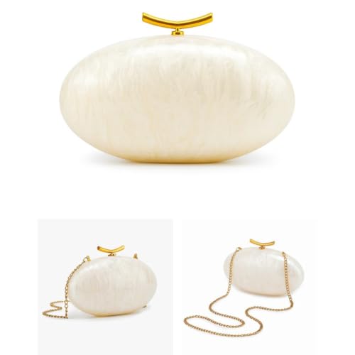 Image of Acrylic Bubble Bag Luxury Marble Clutch Evening Purses for Women Glitter Handbag for Wedding Party Prom