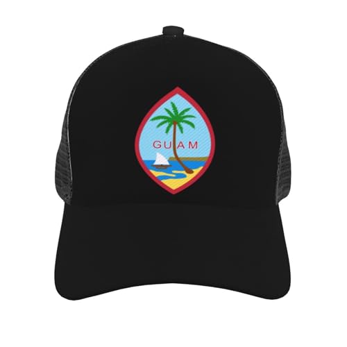 Seal of Guam Mesh Baseball Cap - Classic Adjustable Peaked Cap, Trucker Hat for Men and Women2