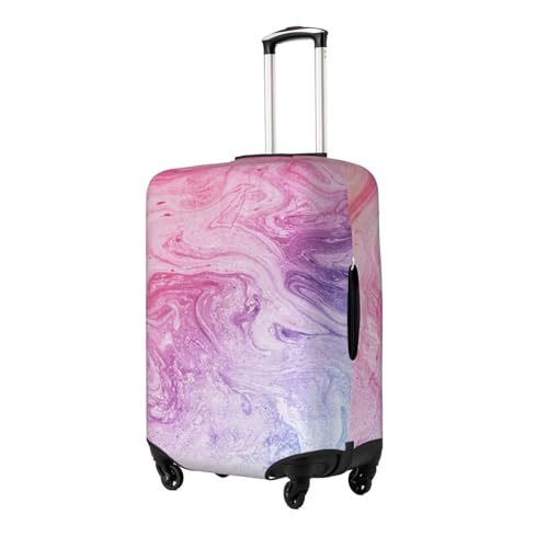 Colorful Marble Pastel Pink Blue Purple Print Luggage Suitcase Covers Elastic Washable Luggage Protector Luggage Covers For Suitcase2