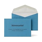 Betriebsratswahl – Innere Wahlumschläge C6 (162 × 114 mm), Recyclingpapier 75 g/m², nassklebend, ideal für Stimmzettel (Blau - Stimmzettelumschlag, 25 Stück)