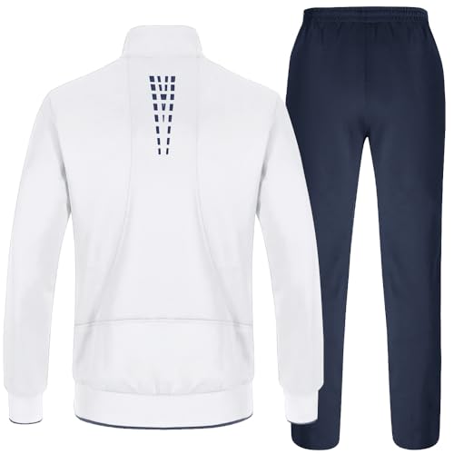 TBMPOY Men's Tracksuits Sweatsuits for Men Sweat Track Suits 2 Piece Casual Athletic Jogging Warm Up Full Zip Sets2